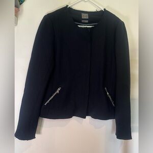 GAP Black Blazer Tailored Quilted Jacket